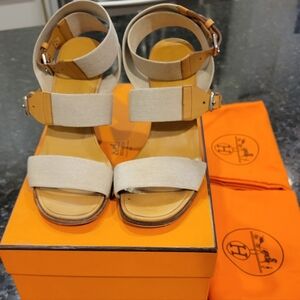 Hermes Vintage Sandals Size 35 1/2 EURO